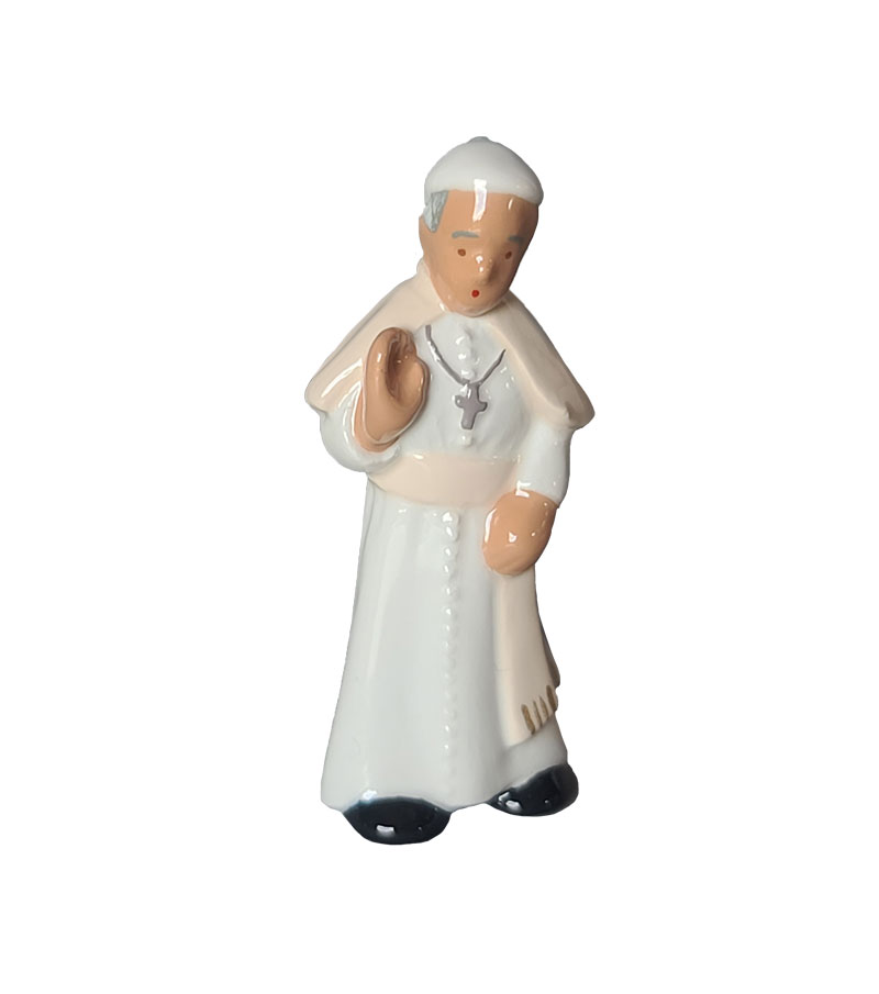 Santon représentant le Pape François